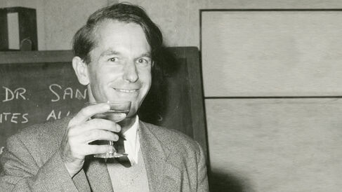 Fred Sanger at his Nobel Prize celebrations in 1958