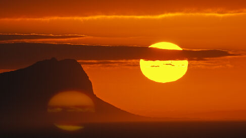 Sunset over Africa