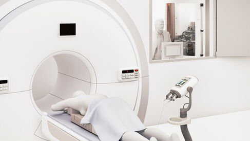 An artist's impression of the scan room.
