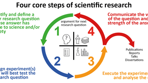 Four core steps of scientific research.