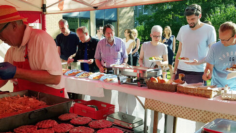 The BBQ in full swing