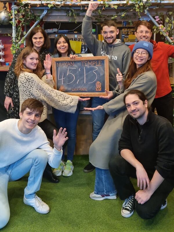 Alex Borodavka’s lab team