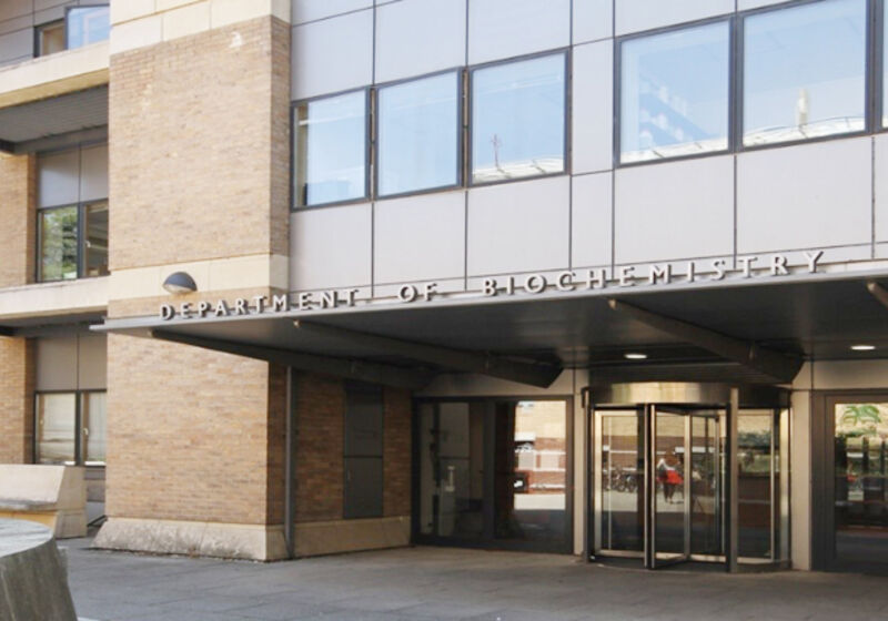 The Sanger Building entrance.