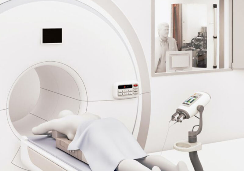 An artist's impression of the scan room.