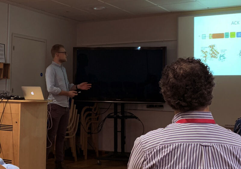 Nathan Parker presents on his Part III project.