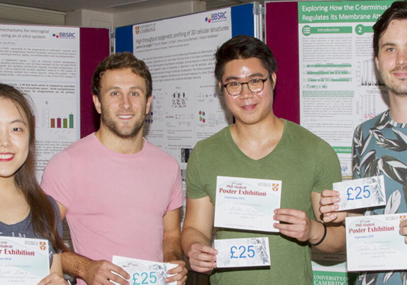 Second Year Postgraduate Poster Sessions 2018 prize winners.