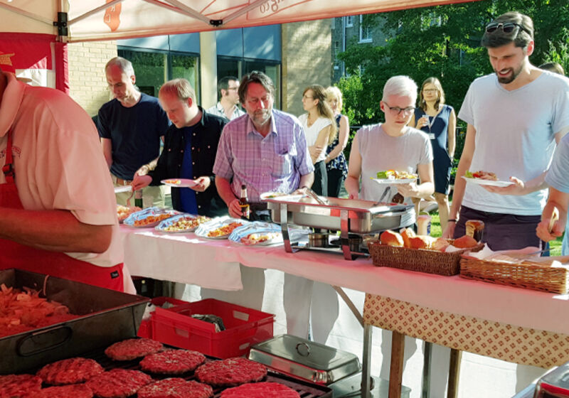 The BBQ in full swing