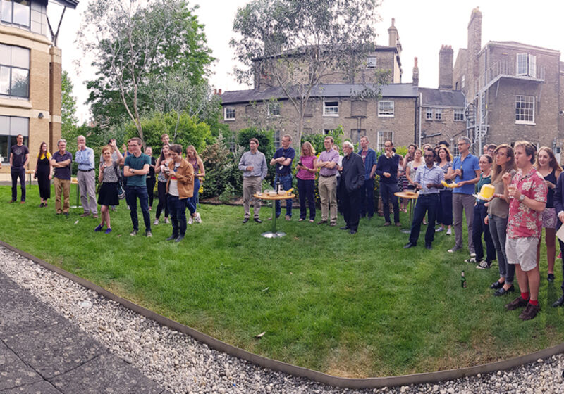 Academic awards announcement at the Garden Party