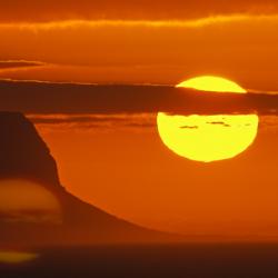 Sunset over Africa