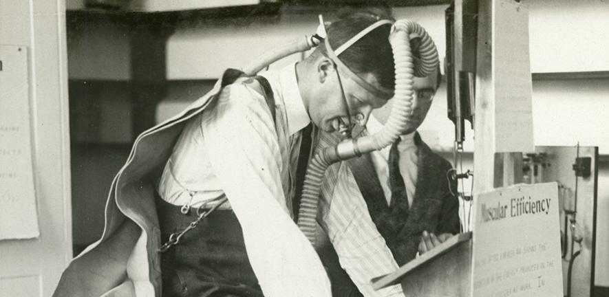A demonstration of muscle efficiency, 1924 A demonstration of muscle efficiency, 1924