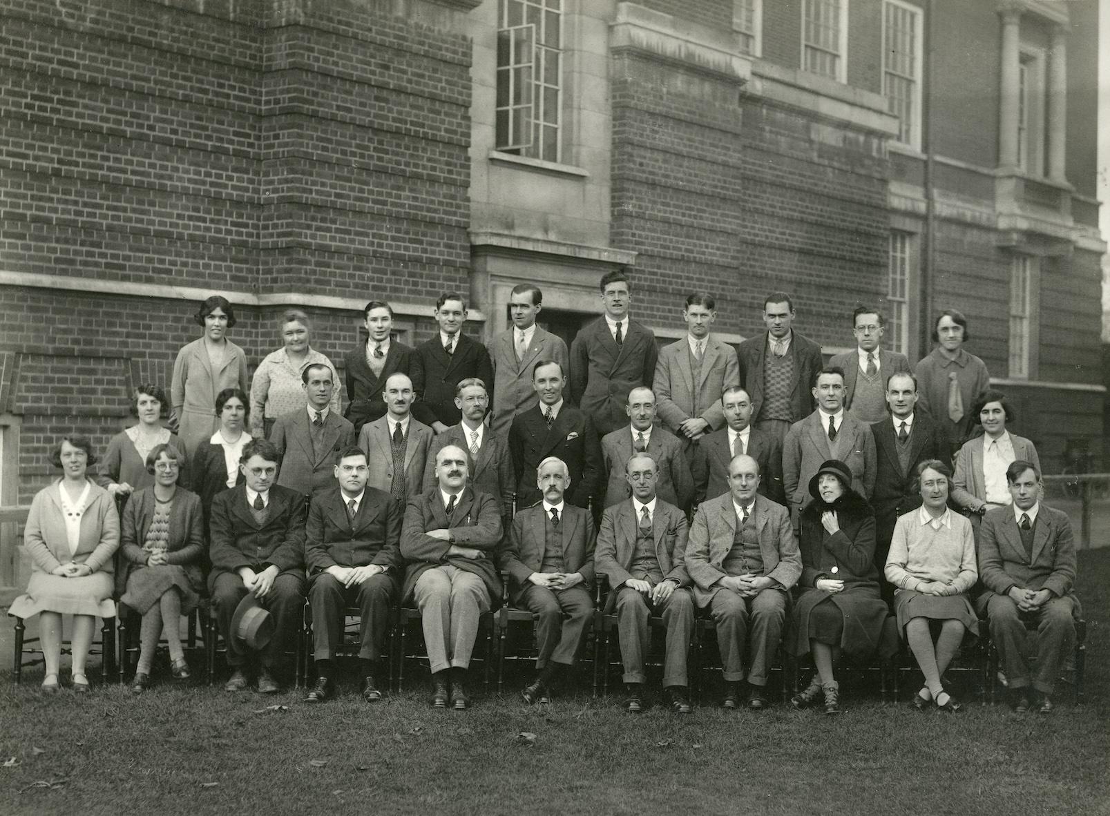 On the front row of this 1930 Department photograph, Frederick Gowland Hopkins is sitting in the middle, Dorothy Needham is second from the left and Marjory Stephenson is second from the right. On the front row of this 1930 Department photograph, Frederick Gowland Hopkins is sitting in the middle, Dorothy Needham is second from the left and Marjory Stephenson is second from the right.