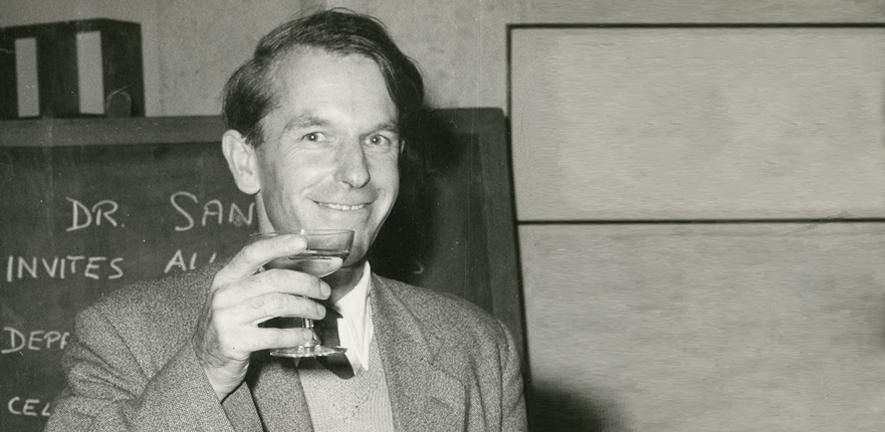 Fred Sanger at his Nobel Prize celebrations in 1958. Fred Sanger at his Nobel Prize celebrations in 1958.