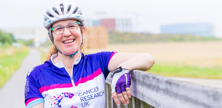 Dr Helen Mott preparing for the Cancer Research UK Cycle 300 challenge. Dr Helen Mott preparing for the Cancer Research UK Cycle 300 challenge.