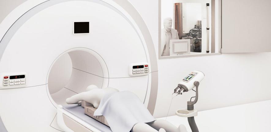 An artist's impression of the scan room. An artist's impression of the scan room.