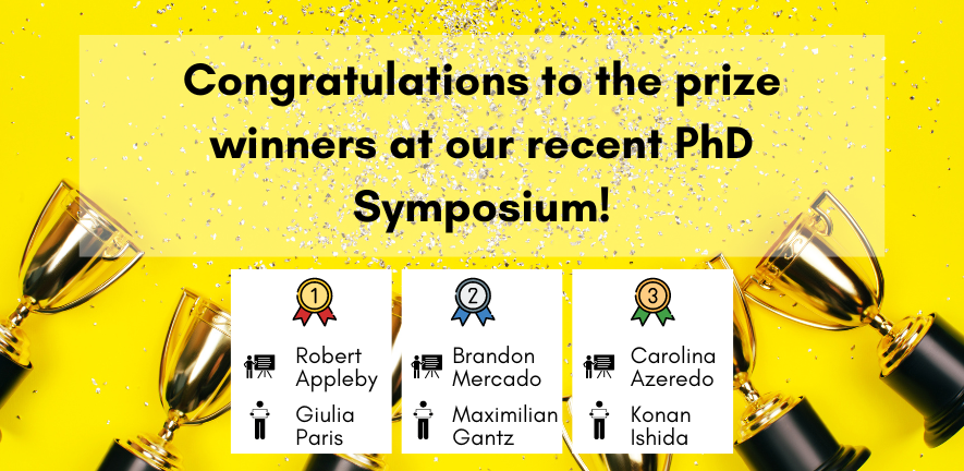 Winners at PhD Symposium 2022