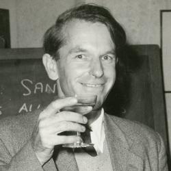 Fred Sanger at his Nobel Prize celebrations in 1958.