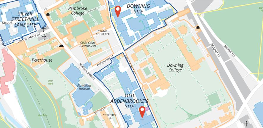 Department of Biochemistry building locations