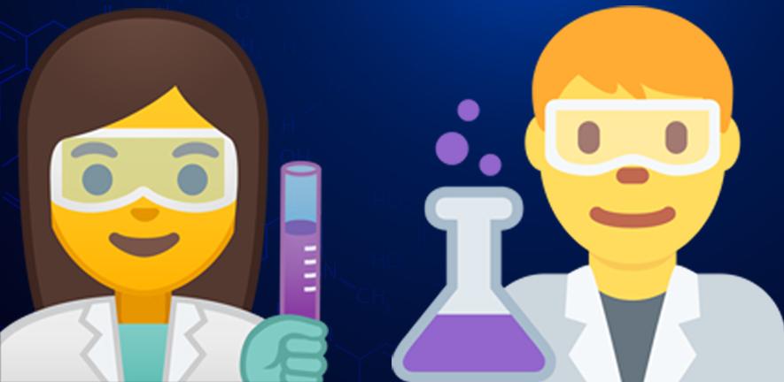 Scientist emojis